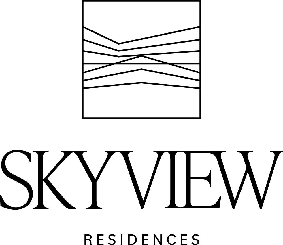 A logo for a company named Skyview Residences.